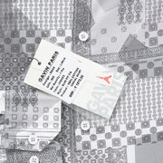 Grey with Intricate Geometric Pattern Full Sleeve Shirt (GP045)