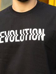 Evolution Black Oversized Both Side Print by Gavin Paris