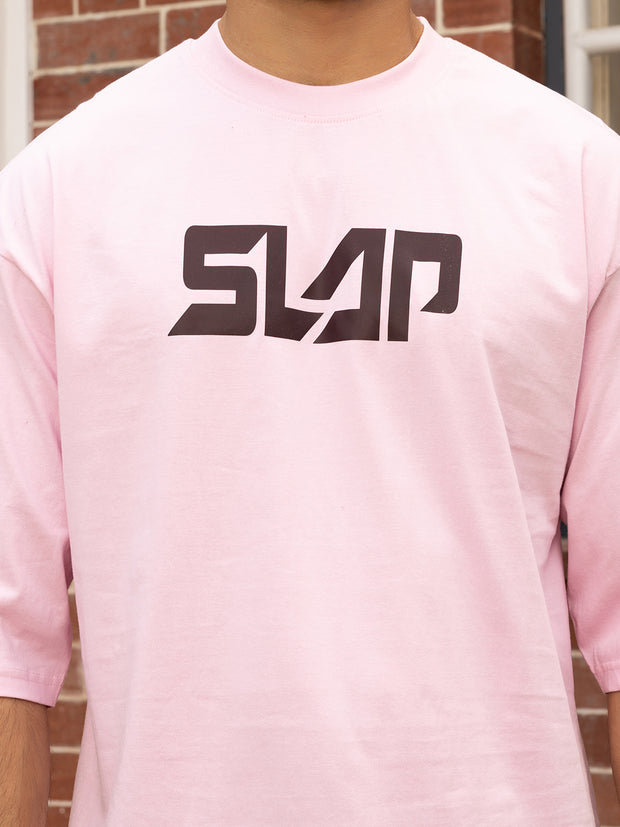 SLAP Pink Oversize Drop shoulder Tee by Gavin Paris