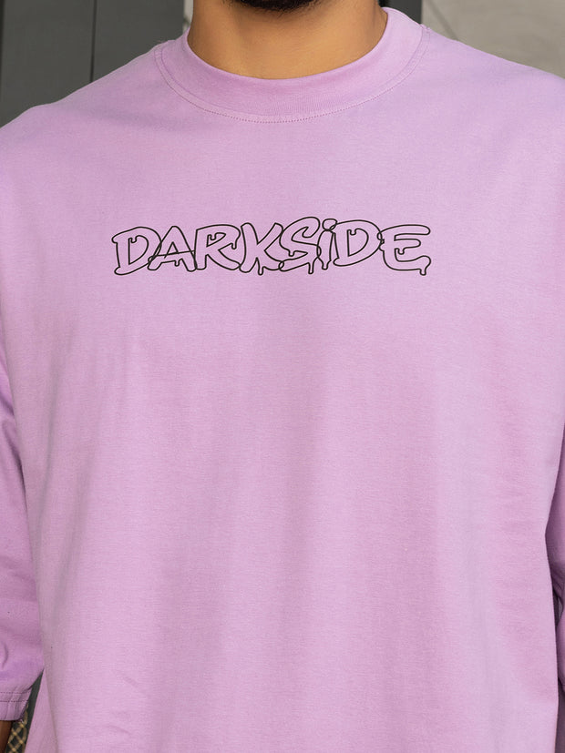 Darkside Lavender Oversized Drop shoulder Tee by Gavin Paris