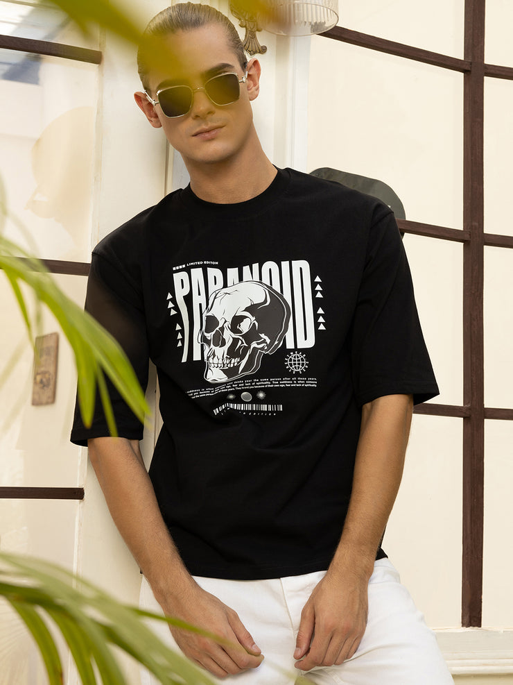 Paranoid Black Oversized T-shirt