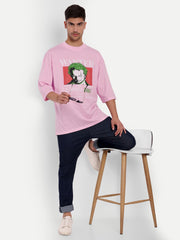 Wanted Pink Oversize Drop shoulder Tee by Gavin Paris