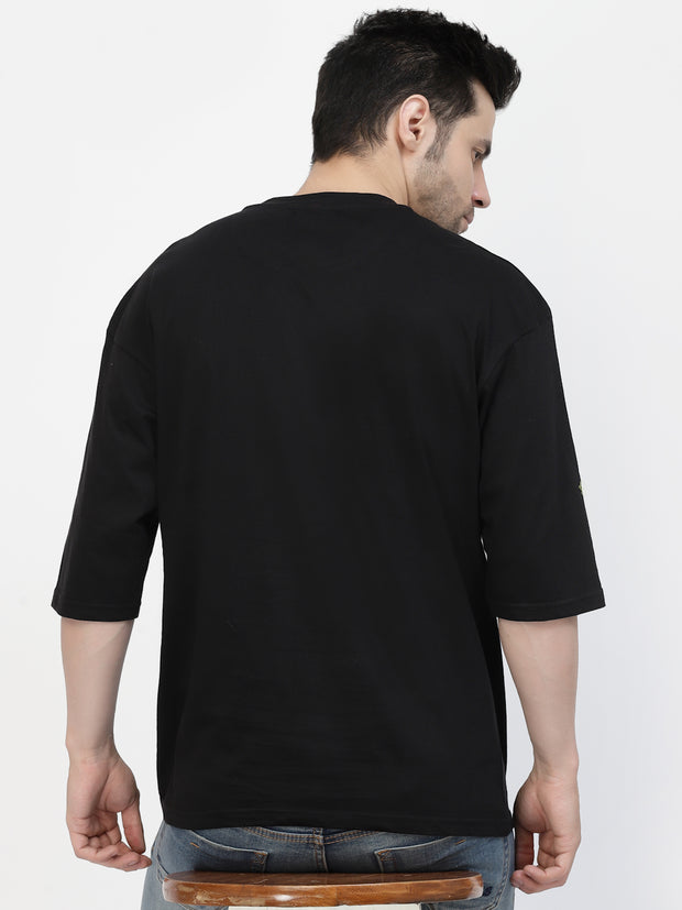 Black Plain Oversized Unisex Tee By Gavin Paris