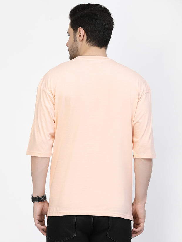 Peach Plain Oversized Tee by Gavin Paris