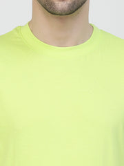 Neon Green Plain Oversized Unisex Tee By Gavin Paris