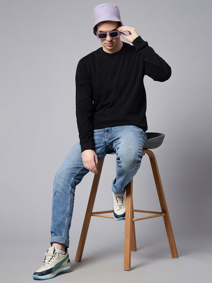 Black Basic Sweatshirt