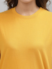 Mustard Cotton Regular Unisex Tee