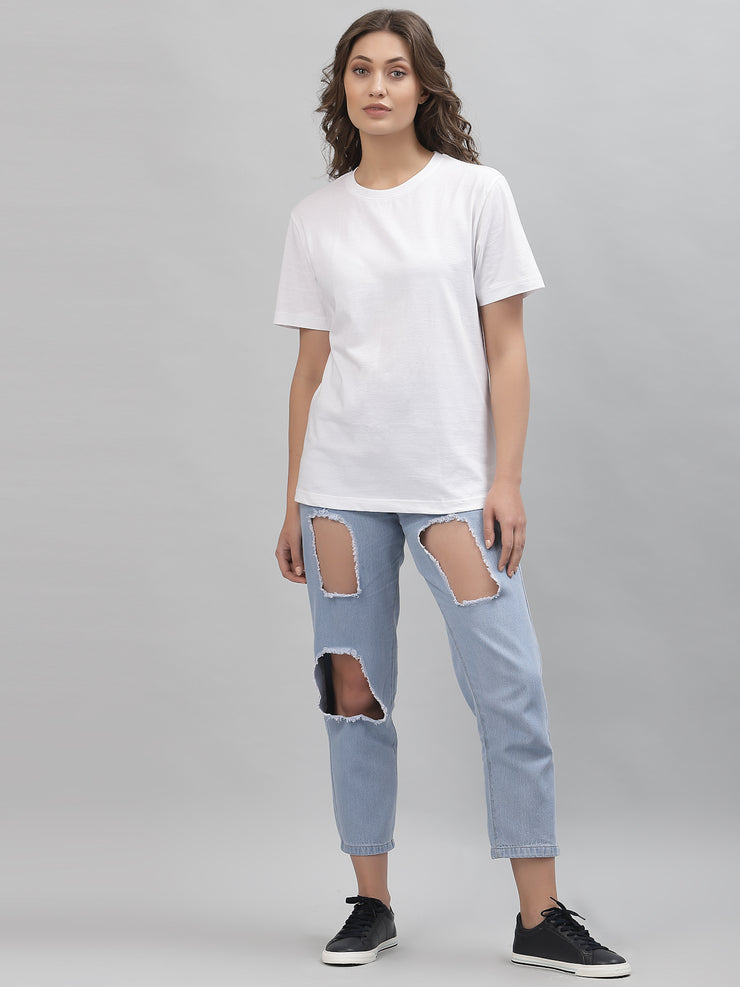 White Plain Regular Unisex Tee