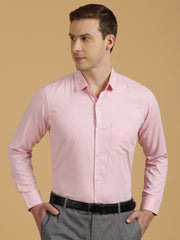 Pink Full-Sleeve Shirt With Pocket (GP234)