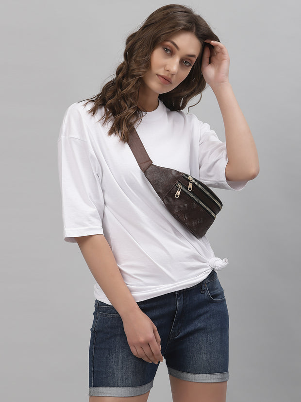 White Plain Oversized Tee for Women