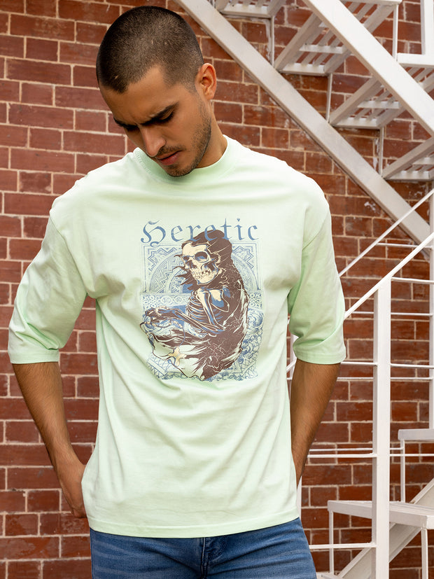 Seretic Sea Green Oversized Tee by Gavin Paris