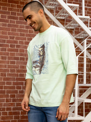 Seretic Sea Green Oversized Tee by Gavin Paris