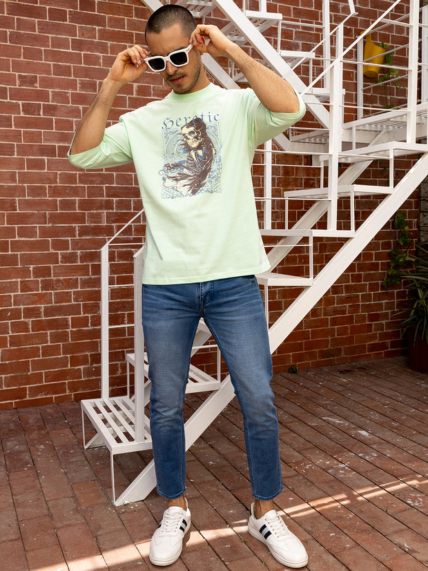 Seretic Sea Green Oversized Tee by Gavin Paris