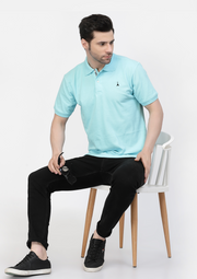 Sky Blue Premium Polo Tshirt by Gavin Paris