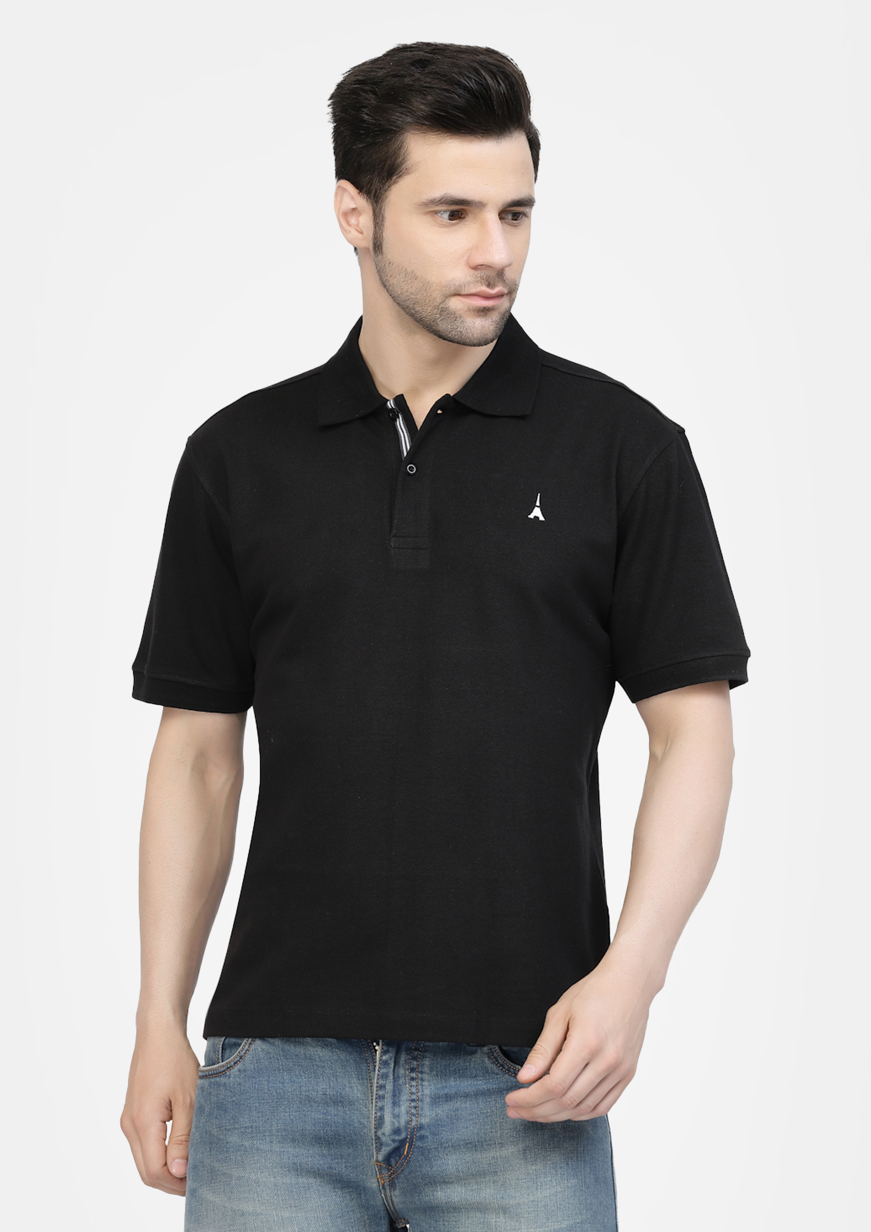 Black Premium Polo Tshirt  by Gavin Paris