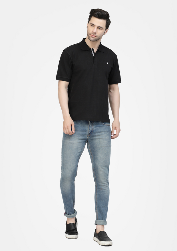 Black Premium Polo Tshirt  by Gavin Paris