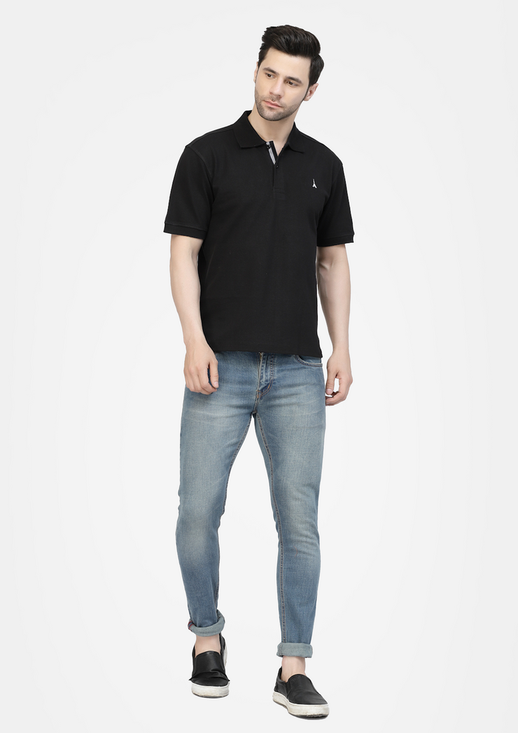 Black Premium Polo Tshirt  by Gavin Paris