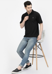 Black Premium Polo Tshirt  by Gavin Paris