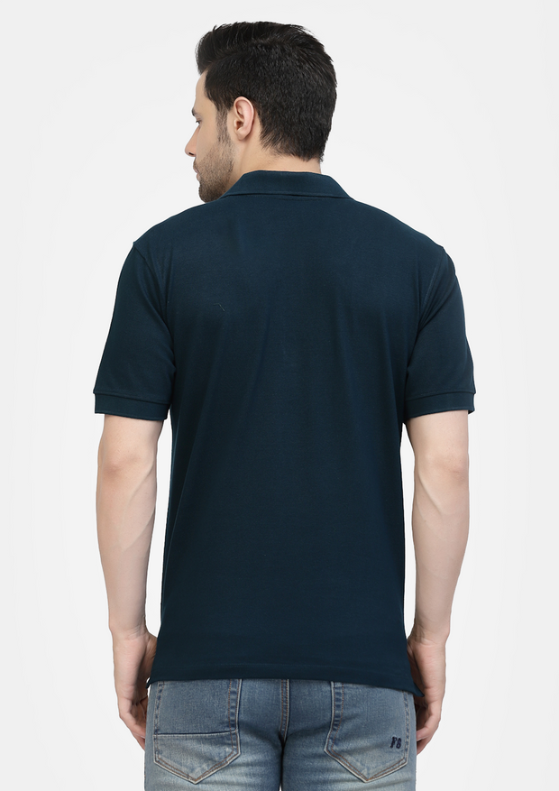 Peacock Blue Premium Polo T-shirt by Gavin Paris