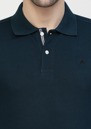 Peacock Blue Premium Polo T-shirt by Gavin Paris