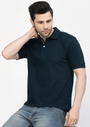 Peacock Blue Premium Polo T-shirt by Gavin Paris