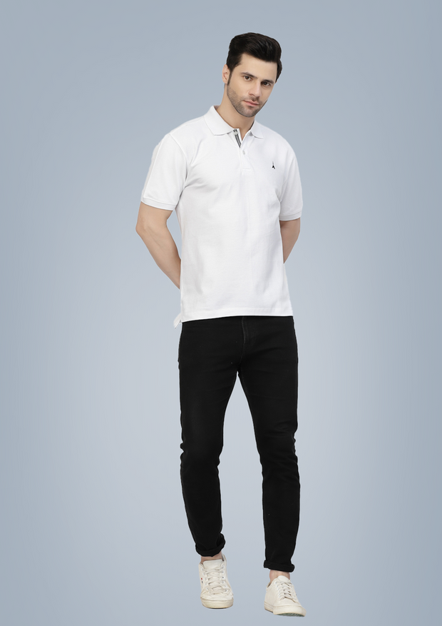 White Premium Polo Tshirt by Gavin Paris