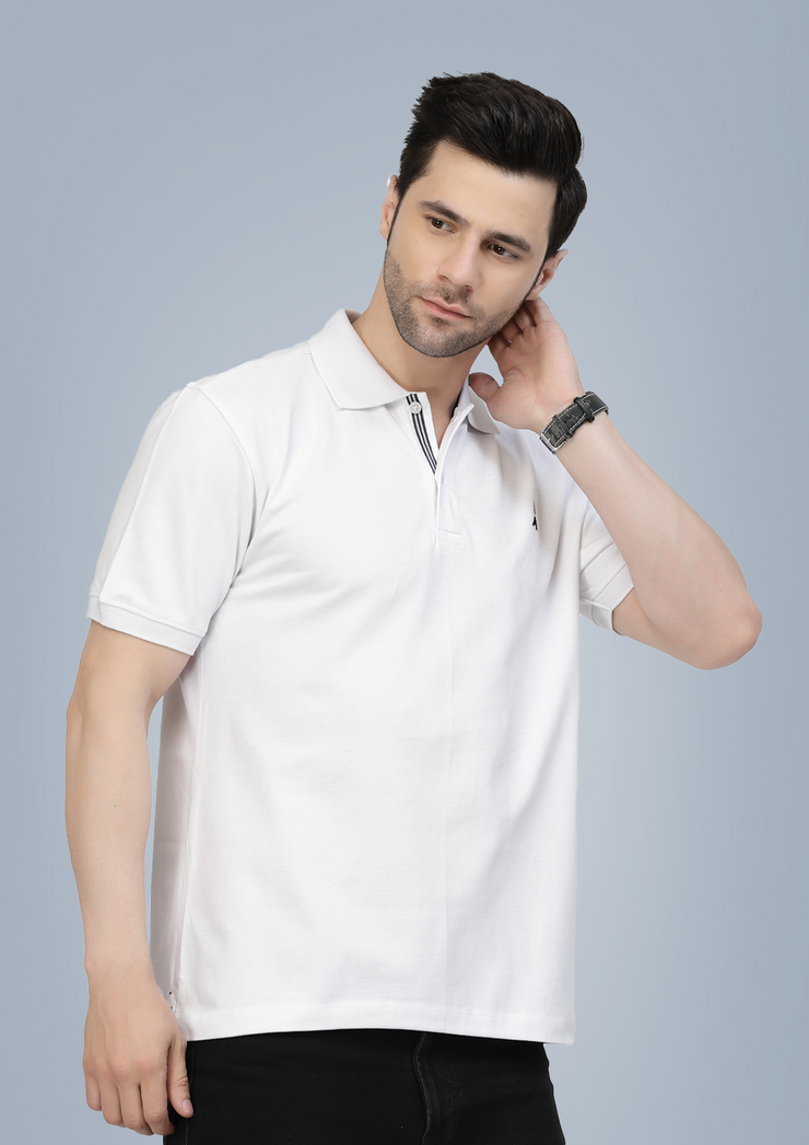 White Premium Polo Tshirt by Gavin Paris