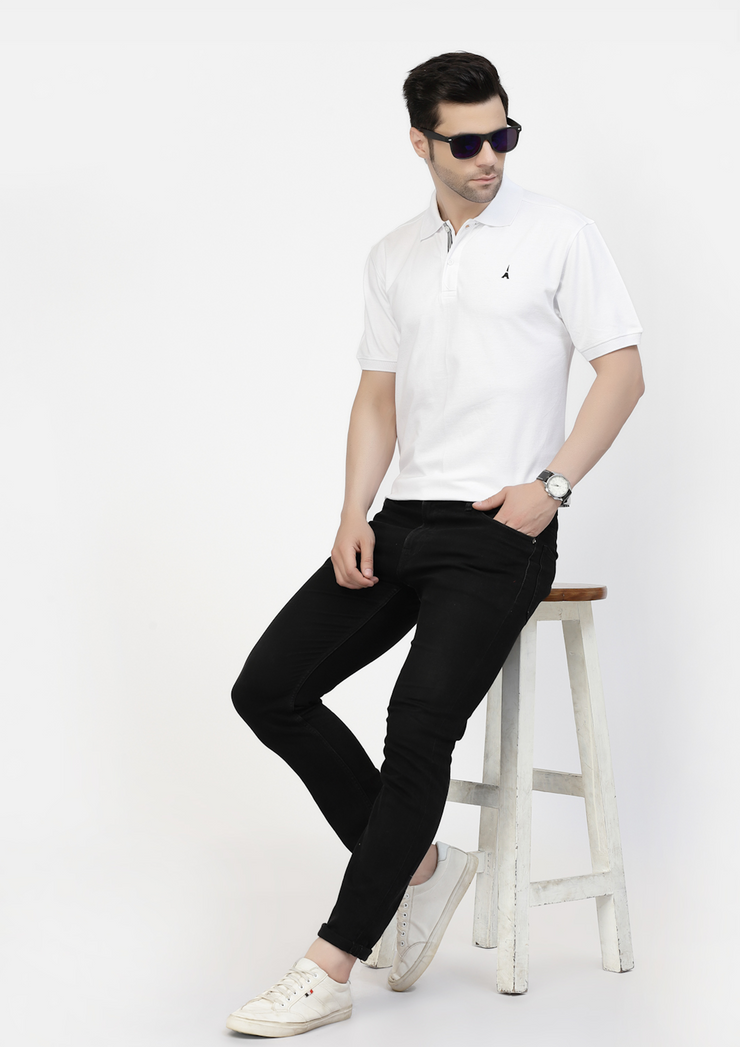 White Premium Polo Tshirt by Gavin Paris