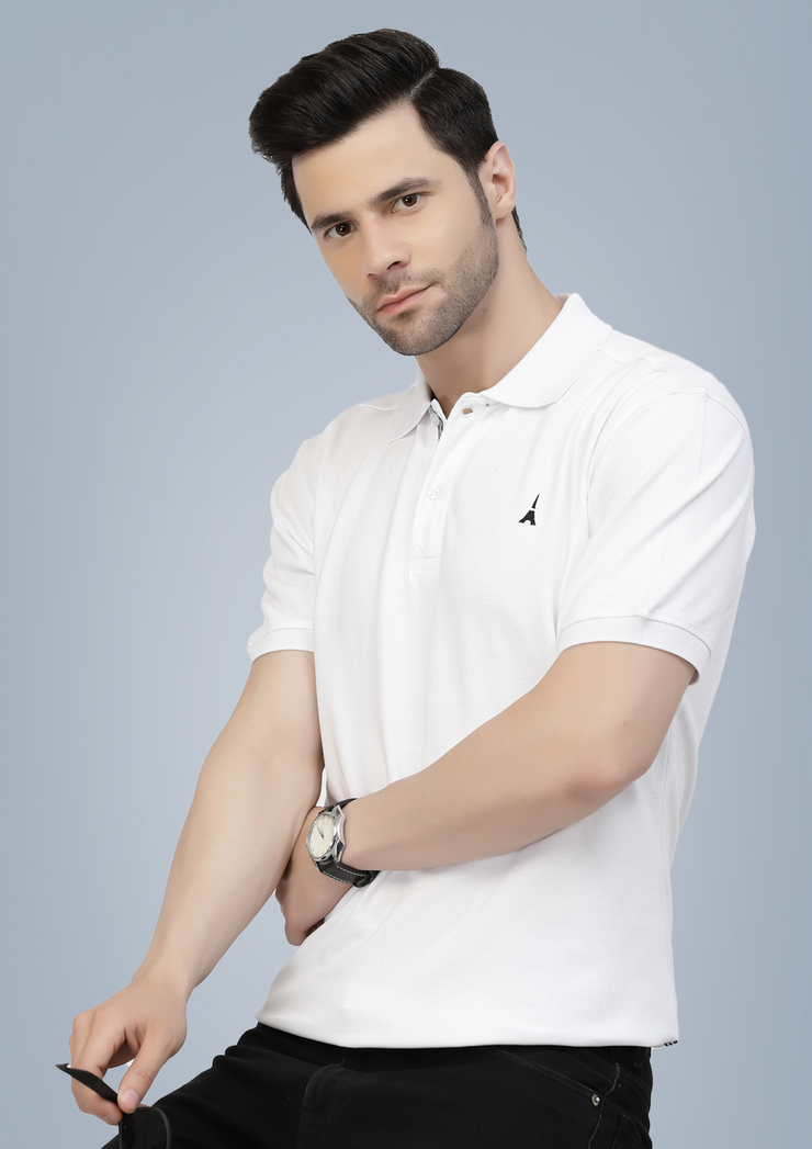 White Premium Polo Tshirt by Gavin Paris