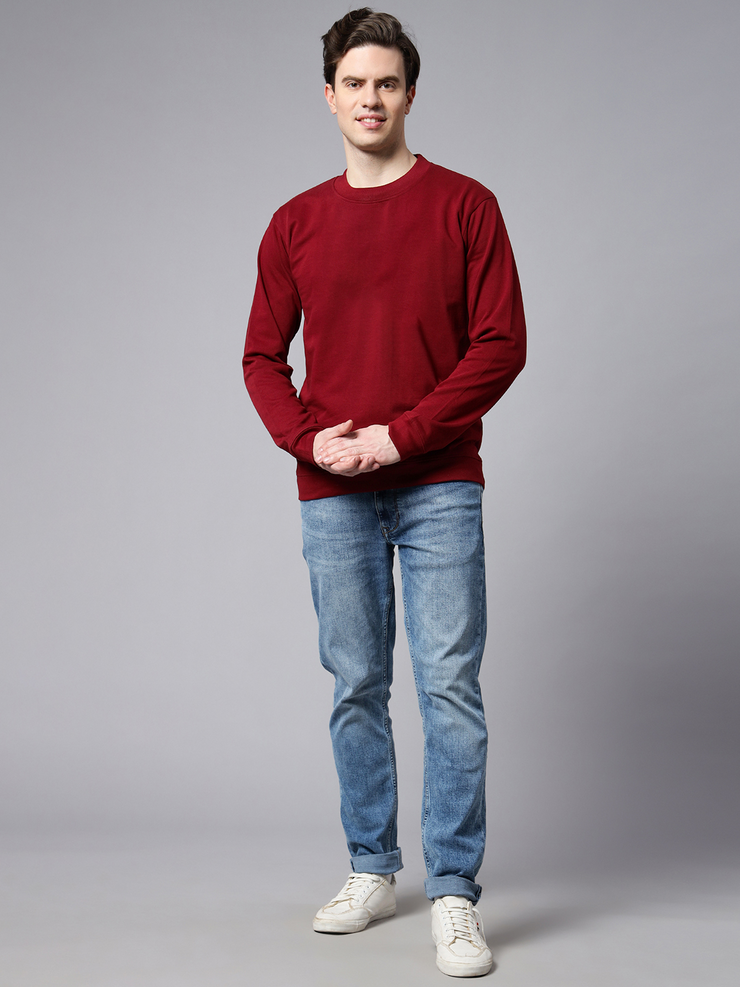 Maroon Basic Sweatshirt