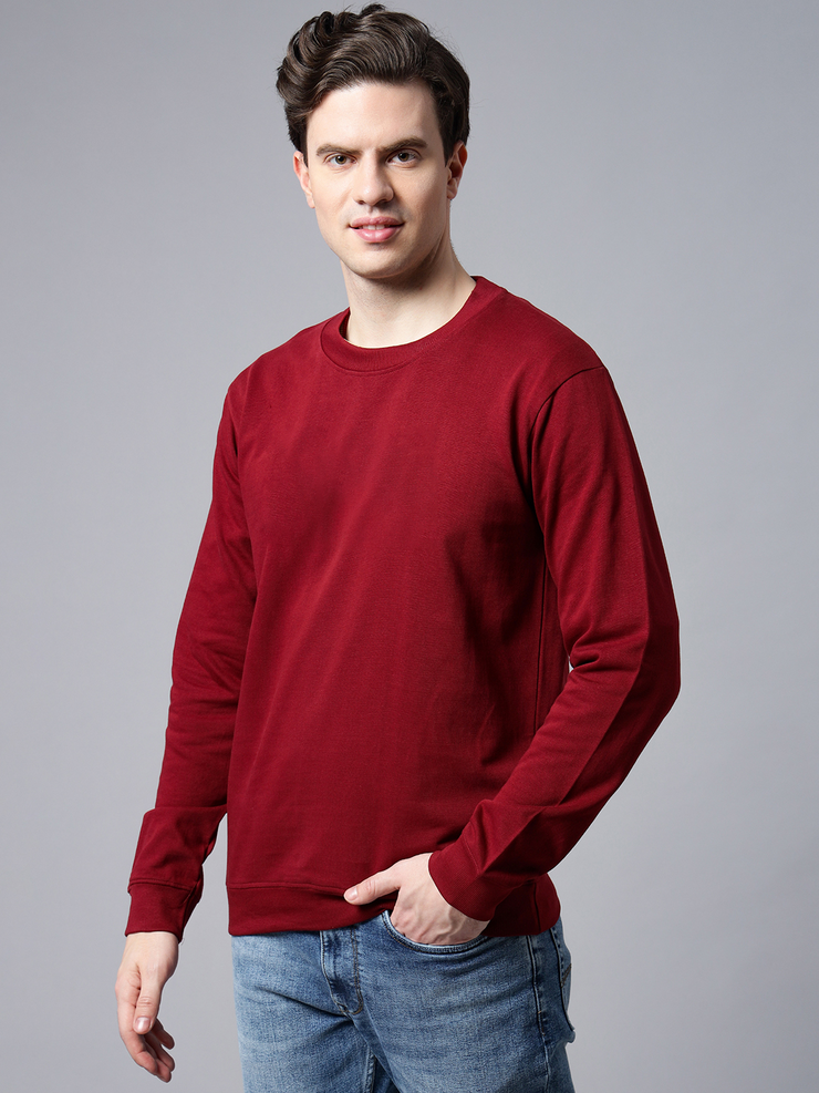 Maroon Basic Sweatshirt