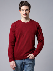 Maroon Basic Sweatshirt