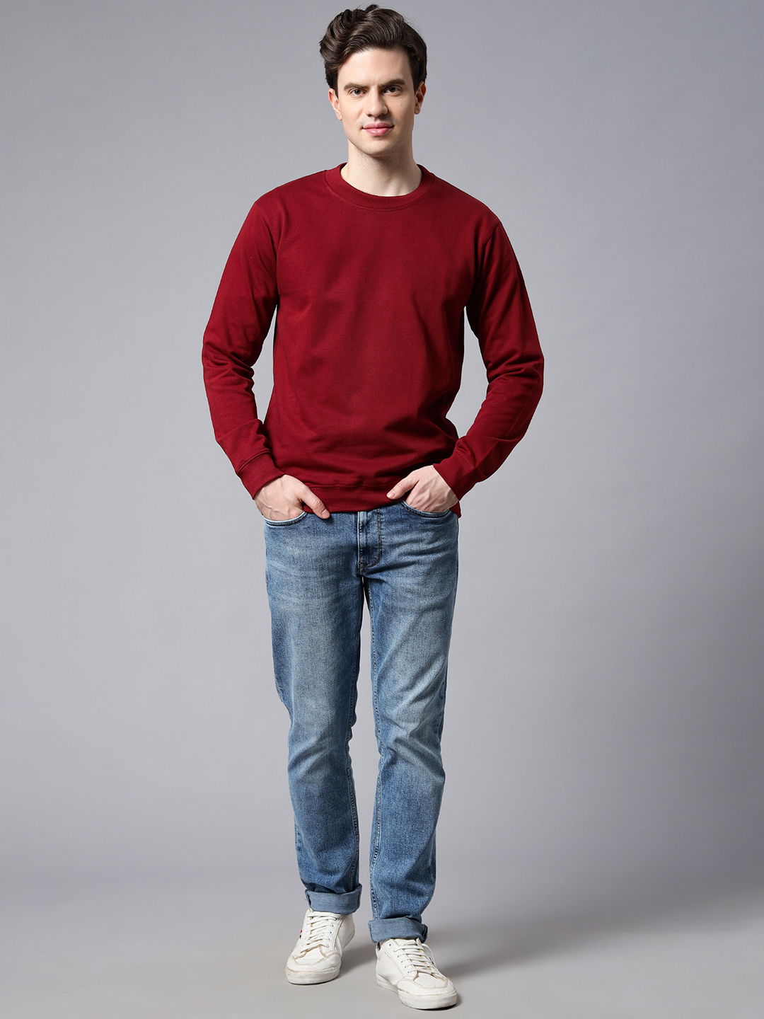 Maroon Basic Sweatshirt