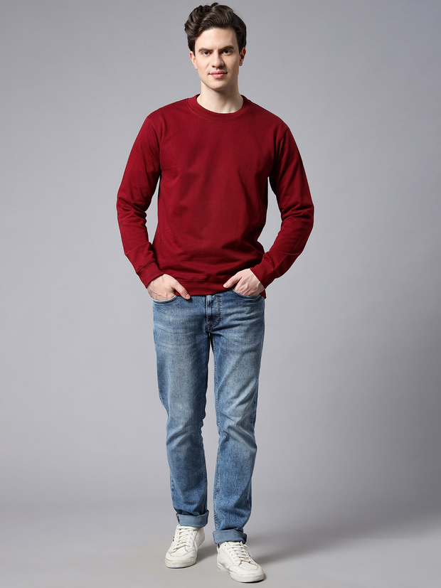 Maroon Basic Sweatshirt