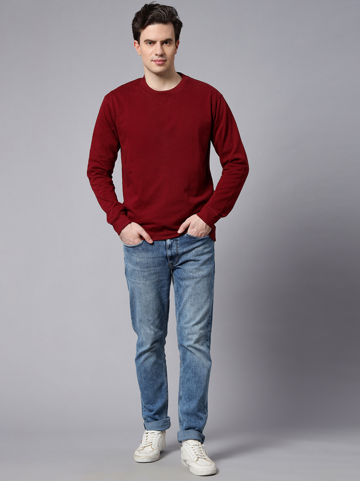 Maroon Basic Sweatshirt