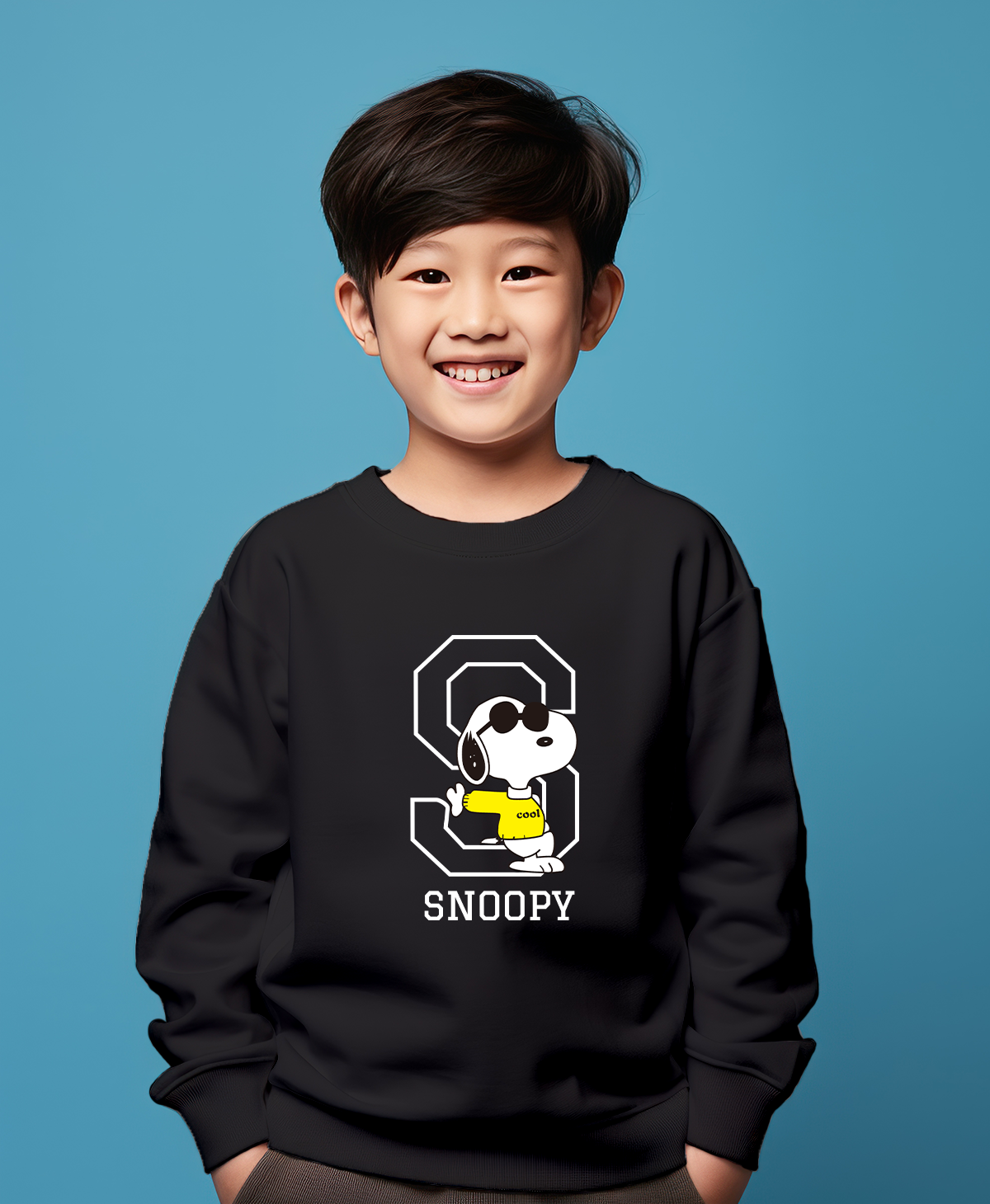 Snoopy black sweatshirt for boys & girls