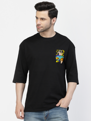 God Enel Black Oversized T-shirt