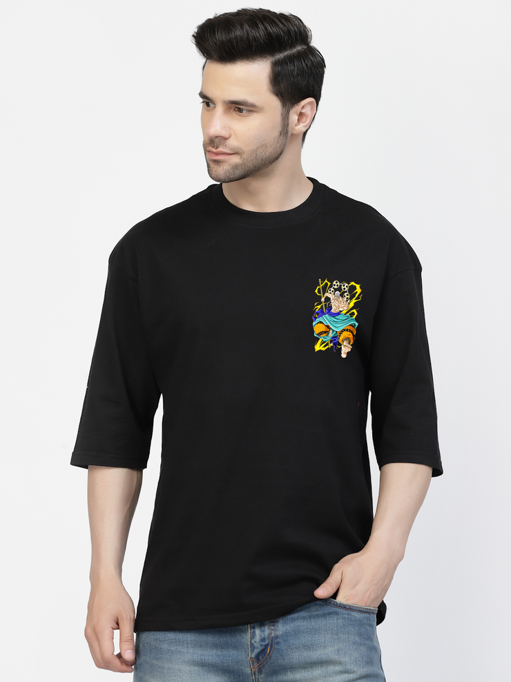 God Enel Black Oversized T-shirt