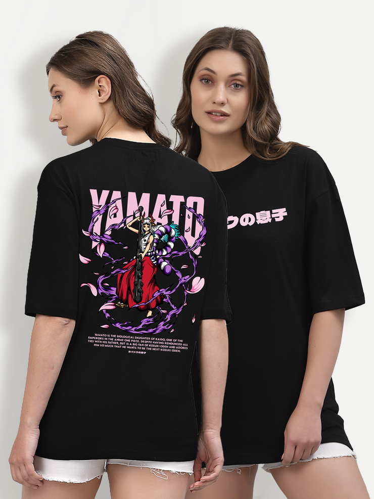 Yamato Black Oversized Unisex T-shirt