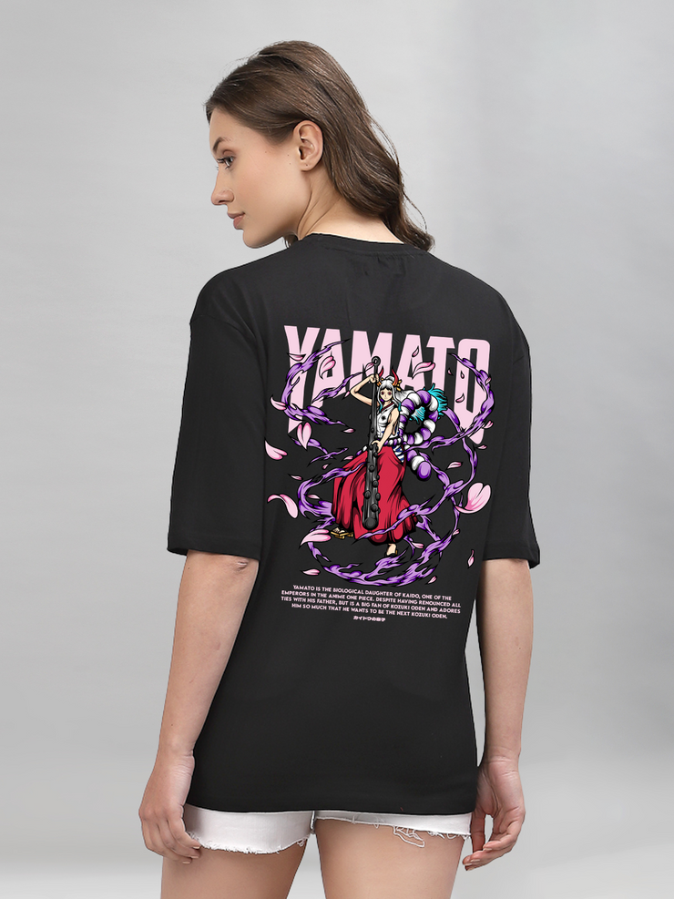 Yamato Black Oversized Unisex T-shirt