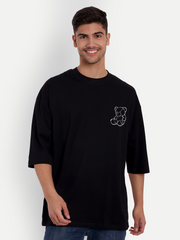 Self Love Black Oversized T-shirt