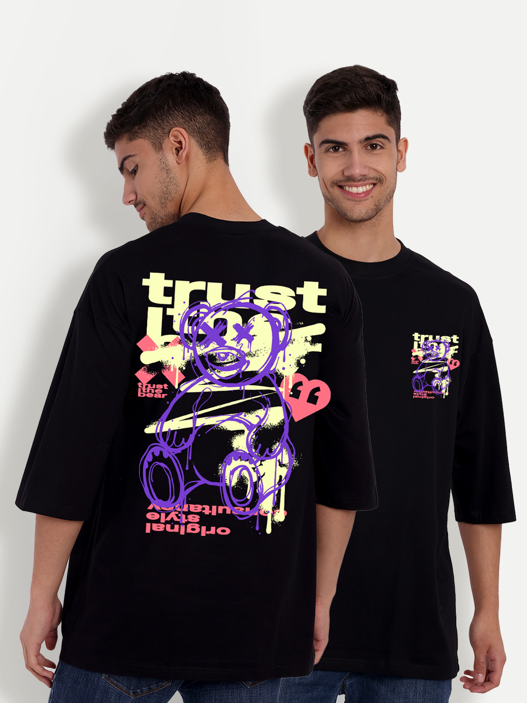 Trust Black Oversized T-shirt
