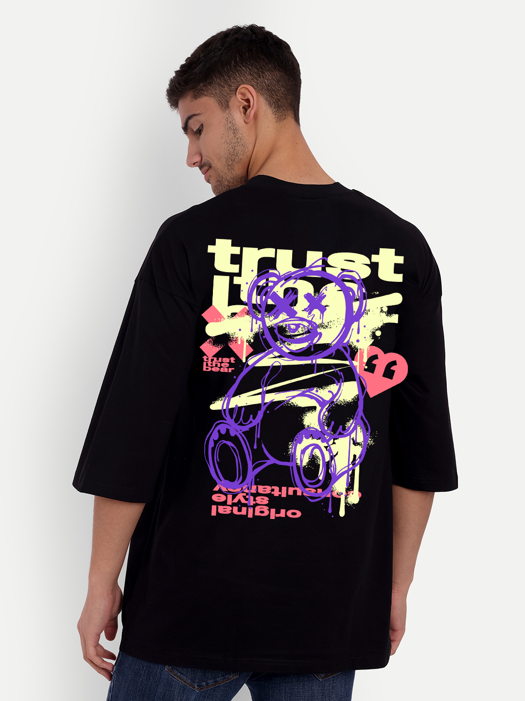 Trust Black Oversized T-shirt