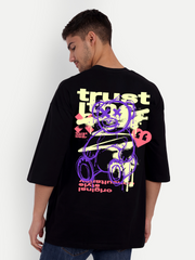 Trust Black Oversized T-shirt