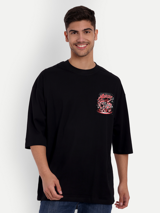 AARAGH Black Oversized T-shirt