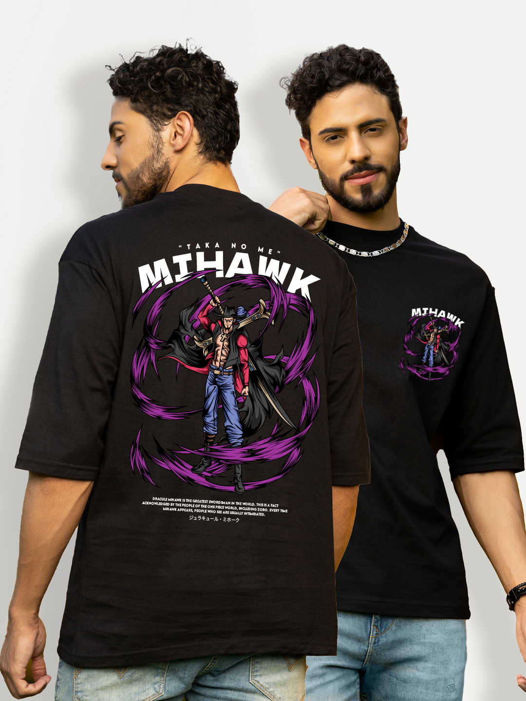 Mihawk Black Oversized T-shirt