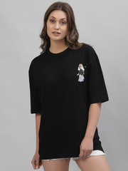 What's Up Black Oversized Unisex T-shirt