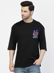 Joker Both Sides Black Oversized T-shirt