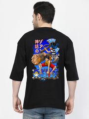 Joker Both Sides Black Oversized T-shirt