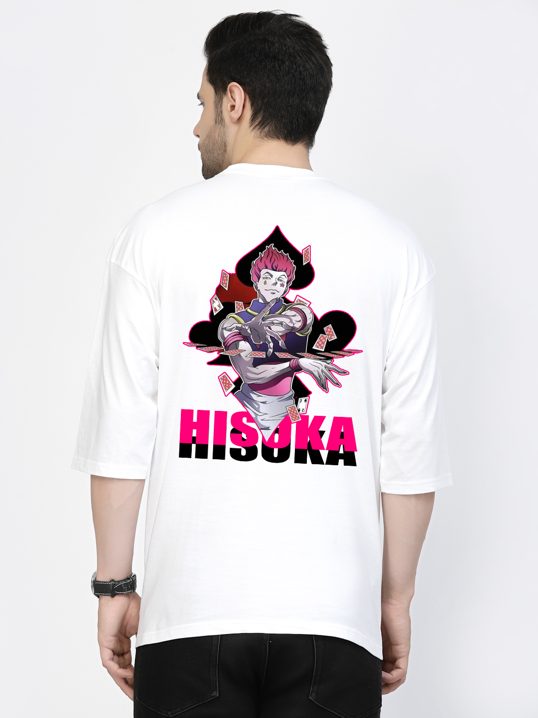 Hisoka Both Sides White Oversized T-shirt